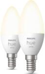 Philips okos LED izzó, Bluetooth, Zigbee, E14, 5, 5W, 470 lm, meleg fehér fény (2700K), 2db