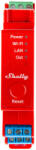 Shelly Intrerupator Shelly Releu WiFi, LAN si Bluetooth Pro 1PM, Din Rail, 1 canal cu masurarea energiei, 16A, Rosu (Pro1PM)