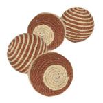 TRIXIE Fonott labda macskáknak barna/bézs 4,5 cm 45805