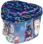 DERFORM Cleo and Frank persely, szív alakú, CF43, cicás, kék (DFM-SKSCF43) - officetrade