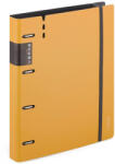 KARTON P+P Műanyag gyűrűskönyv A/4, 4 gyűrűs, vastag borító, VERDE, mustársárga (KPP-2-687) - officetrade