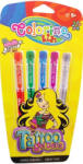 Colorino Kids Tetováló zseléstoll készlet, csillámos, 5 db-os, Colorino TATTOO 6+ (COK-15860PTR) - officetrade