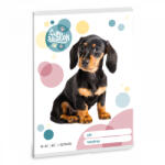 Ars Una Cuki állatok tűzött füzet A/5, 32 lap vonalas 2. osztály (16-32), tacskó (ARS-53593030) - officetrade