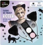 DERFORM Arcfesték, tégelyes, 6 db-os, csillámporral, cicás hajráffal, Kidea (DFM-FDTZKOKA) - officetrade