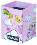 NEBULO Unikornis és Királylány asztali ceruzatartó, karton 8x8x10cm, Nebulo (ALI-ITP-UNI-KIR) - officetrade