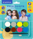 STARPAK Arcfesték, tégelyes, 10 db-os (8 szín), Animals, Starpak (STK-528372) - officetrade