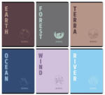 Herlitz tűzött füzet A/4, 32 lap sima, Terra, többféle (HRL-400200693) - officetrade