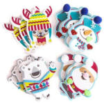 DP CRAFT Dekorgumi, öntapadós, karácsonyi barátok, 12 db-os (DPC-KSPI-406) - officetrade