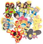 DP CRAFT Dekorgumi, öntapadós, karácsonyi formák, betlehemi, 36 db/csomag (DPC-KSPI-245) - officetrade