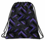 DERFORM Lányos tornazsák, 41x35cm, BackUp, 2025, A47, fekete-lila (DFM-WOB7A47) - officetrade