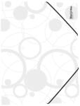 KARTON P+P Műanyag gumis mappa A/4, black&white, fehér (KPP-2-587) - officetrade