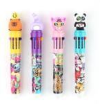 Nebulo Funny animals 10 színű golyóstoll (NEBULO_DTG-10COL-003) (NEBULO_DTG-10COL-003)