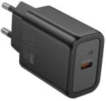 hoco. n60 hálózati töltő (USB-C, 20W, fekete) (N60 BLACK)
