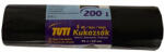 TUTI Szemeteszsák, extra erős, 200 l, 5 db, 95x120 cm, 38 , 'Mega', fekete (KHT992) (KHT992)