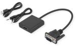Valueline STANDARD Adapter VGA + audio - HDMI 2K@60Hz M/F, fekete (S3211-10) (S3211-10)