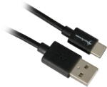Sharkoon USB 2.0 A - USB C Adapter - black - 2m - vexio