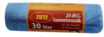 TUTI Szemeteszsák, 30 l, 20 db, 50x60 cm, 9 , , kék (KHT193) (KHT193)