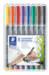 STAEDTLER Alkoholos marker készlet, OHP, 0, 4 mm, 'Lumocolor 313 S', 8 különböző szín (TS313WP8) (TS313WP8)