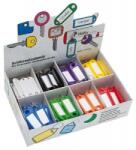 WEDO Kulcscímke display 200 db, kulcskarikával, , 8 különböző színben (UW003K) (UW003K)