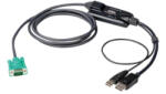 ATEN Átalakító DisplayPort/USB - SPHD-15, 1, 8m (CV190-AT) (CV190-AT)