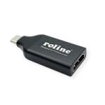 Roline Adapter USB 3.2 Gen 2 USB-C - HDMI 4K@60Hz, M/F, fekete (12.03. 3226-10) (12.03.3226-10)
