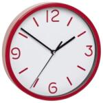 Mercaton Mercaton® dekoratív óra, műanyag üvegborítással, átmérő 20, 5 cm, nagy számok, csendes kvarc, falra szerelhető, fehér pirossal (MCABI-60.3033.05)