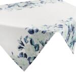 Eurofirany Tavaszi hangulatú asztalterítő fehér rózsákkal Fehér/kék 85x85 cm (HS416219)