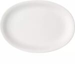 BAUSCHER Smart Ovális sekély tányér megemelt peremmel, magasság: 40 mm, hossz: 372 mm, fehér