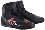 Alpinestars FASTER-3 RIDEKNIT, fekete/szürke/piros, 2025, mérete 41 (M130-428-41)