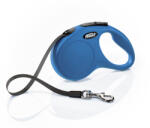flexi Lesa retractabila pentru caini Flexi Classic, S, 5m, cu banda, albastru (C5055154)