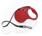 flexi Lesa retractabila pentru caini Flexi Classic, S, 5m, cu banda, rosu (C5055153)