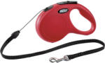 flexi Lesa retractabila pentru caini Flexi Classic, M, 5m, cu snur, rosu (C5055141)