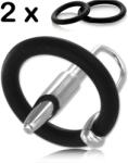  Pénisz katéter 2db. szilikon gyűrűvel - szexshop