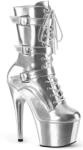 Pleaser ezüst csizma, No. 1043. 38-as - sex-shop