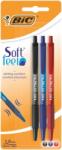 BIC Pix Bic Soft Feel Clic Grip, set 3 culori 8373941