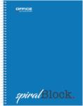 Office Products Caiet cu spirala, A5, 80 file - 70g/mp, coperti carton, albastra, Office Products - matematica (OF-16058121-99) - vexio