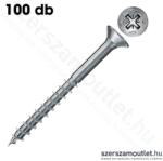 Fischer FPF II CZP Faforgácslapcsavar 6, 0x160mm BC PZ | részmenetes (70mm) [100db] (670506FIS) (670506FIS)