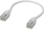 Ubiquiti Patch Cord Ubiquiti UACC-Cable-Patch-EL-C6A-0.15-W, Cat. 6, 0.15 m, White (UACC-Cable-Patch-EL-C6A-0.15-W)