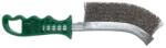 Abraboro kézi drótkefe zöld nyéllel 140x265mm / 0.30 INOX (900541996492)