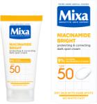 Mixa Niacinamide Bright Cremă multifuncțională împotriva petelor brune, SPF50, 50 ml (MX4005)
