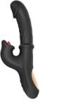 Guilty Toys Vibrator Power Rabbit, Multiple Functii Stimulatoare, Silicon, USB, Negru, 24.6 cm, Guilty Toys Vibrator