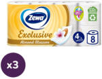 Zewa Exclusive Almond Blossom toalettpapír 4 rétegű (3x8 tekercs)