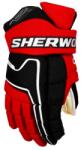 SHER-WOOD Mănuși de hochei Code Encrypt Pro Black/Red/White Senior 14 inci