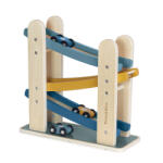 Petite&Mars Fa Játék Versenypálya Milky Way Wood of Mars 18 hónapos kortól - Kreatív, Fejlesztő és Természetes Anyagú Játék Cosmic Blue Színben