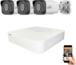 Uniview 3 biztonsági kamerás IP kamera rendszer 4MP