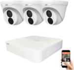 Uniview 3 dome kamerás IP kamera rendszer 4MP
