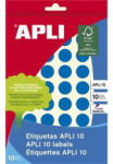 APLI Etikett, 16 mm kör, kézzel írható, színes, APLI, kék, 432 etikett/csomag (LCA2739) - fapadospatron