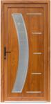 Bastion Usa intrare PVC Galia, 5 camere izolare, 980x2000 mm, deschidere stanga privit din interior, stejar auriu