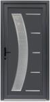 Bastion Usa intrare PVC Galia, 5 camere izolare, 980x2000 mm, deschidere stanga privit din interior, alb interior/antracit exterior