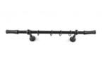 Sn Deco Group Galerie metalica Ramses 19mm, negru, 160 cm, KIT COMPLET Suport draperie